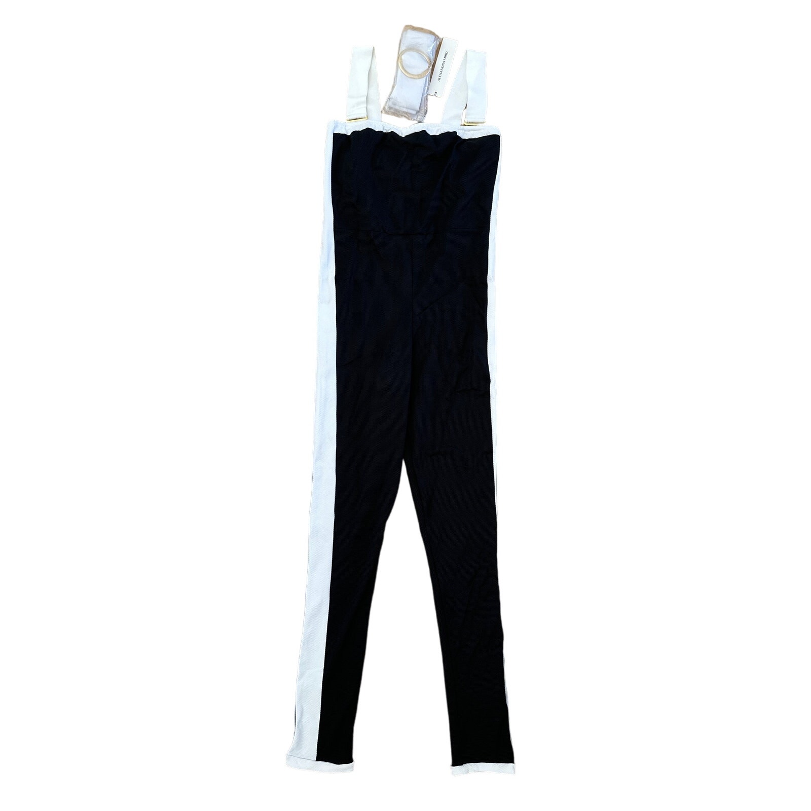 Alexandra Miro - Whitney Sleeveless Jumpsuit In Black & White